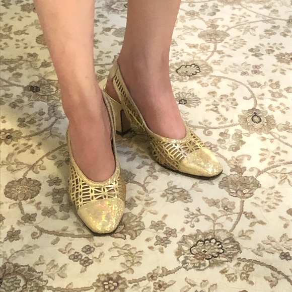 Vintage Heyraud Leather Strap Heels PARIS - Picture 9 of 9